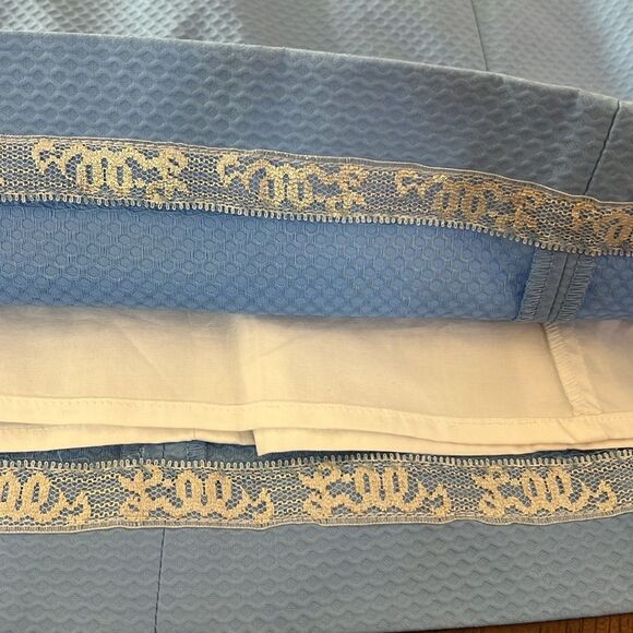 Lilly Pulitzer Sandi Stretch Shift Dress Lace Bodice Blue Peri Textured 00 NWT - Picture 9 of 10